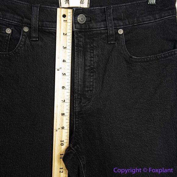 NEW Madewell The Mid-Rise Perfect Vintage Jeans Clean Black Wash, 26 - Picture 6 of 15